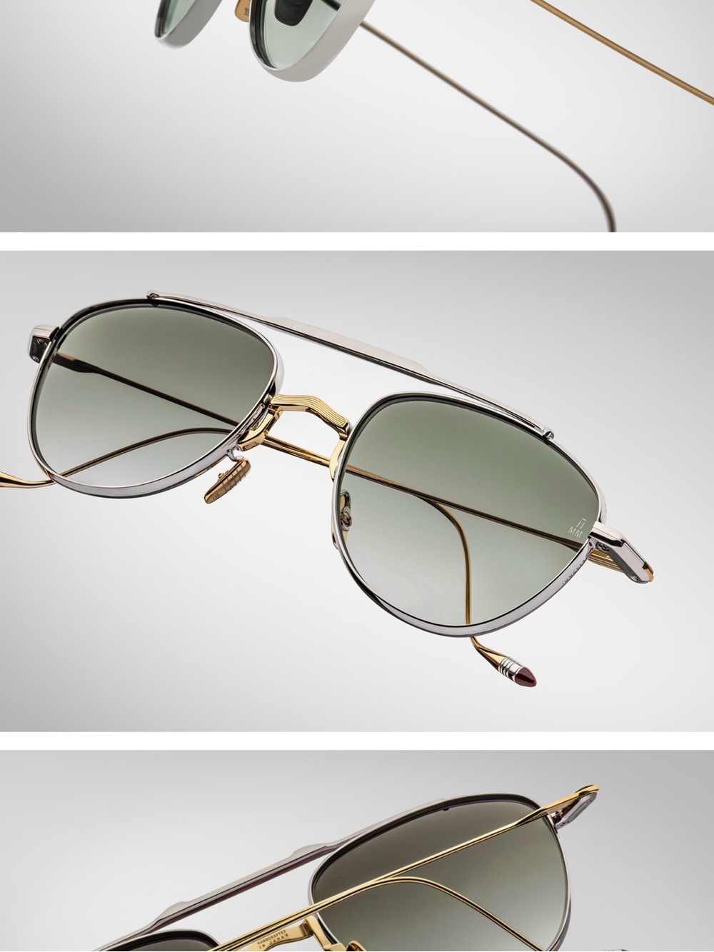 Jacques Marie Mage Flynn Sunglasses in Electrum